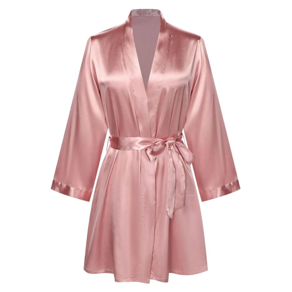 Vintage Victoria's Secret Pink Kimono Robe One Size